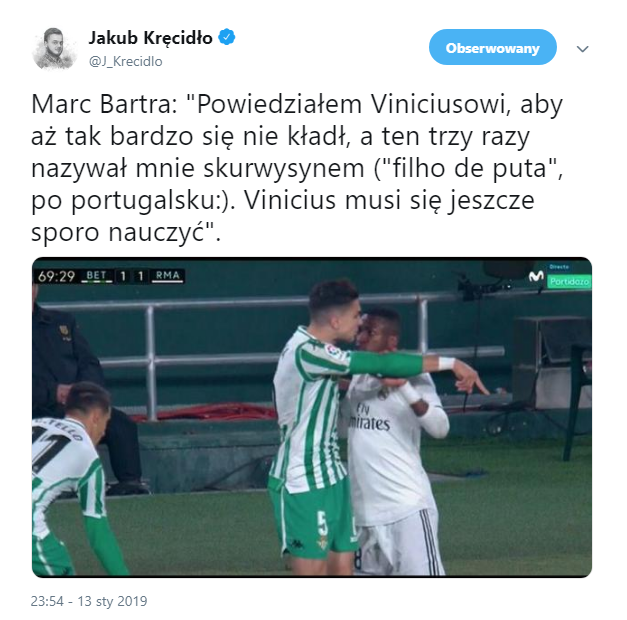 Vinicius ZWYZYWAŁ Marca Bartrę